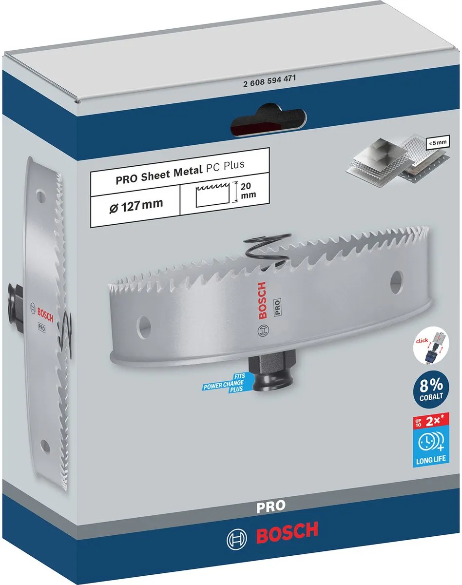 Bosch Professional PC Plus Gatenzaag 127mm Metaal - 2608594471