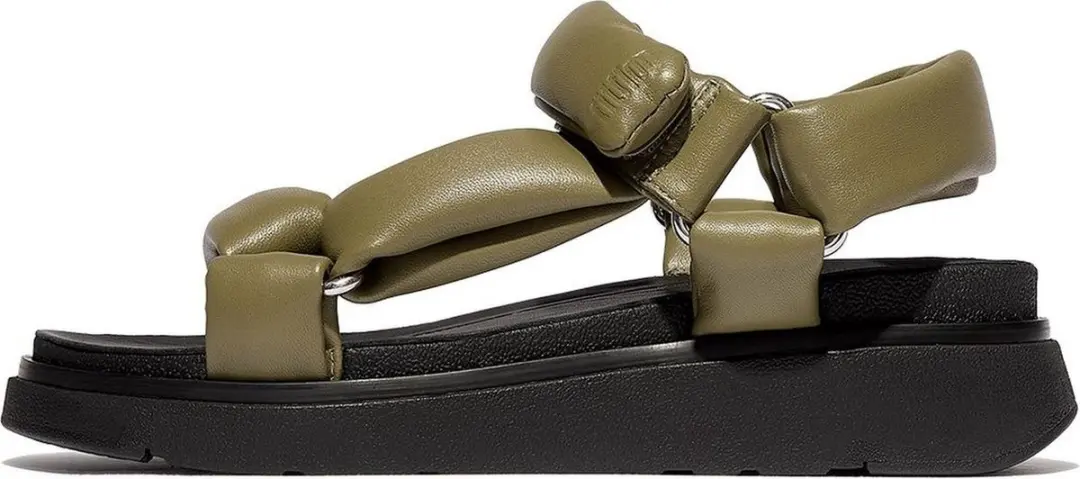 FitFlop FitFlop Gen-FF Soft-Leather Back-Strap Sandals GROEN