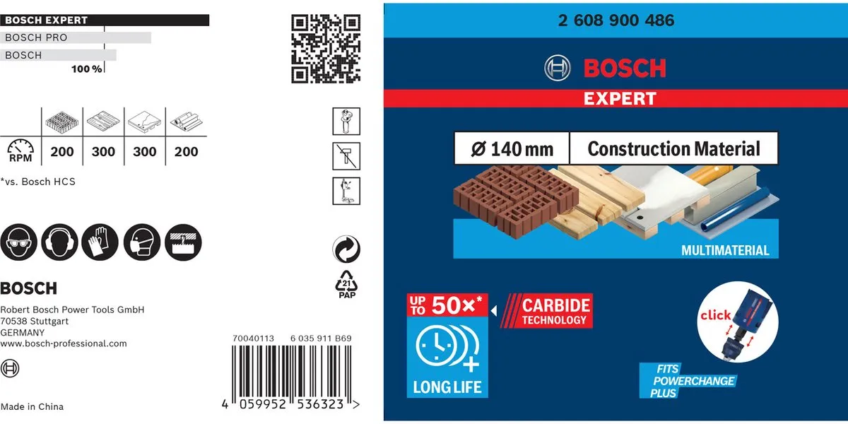 Bosch Professional Expert Gatenzaag 140x60mm - 2608900486 - afbeelding 2 van 5
