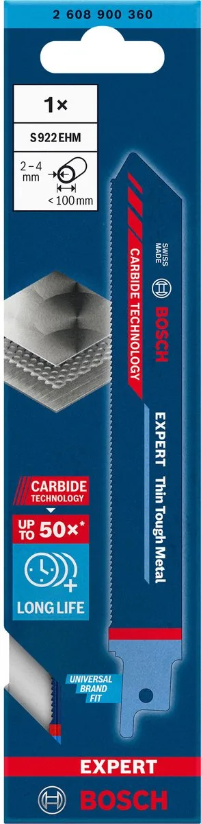 Bosch Professional EXPERT S922EHM Zaagblad Metaal - 1 Stuk