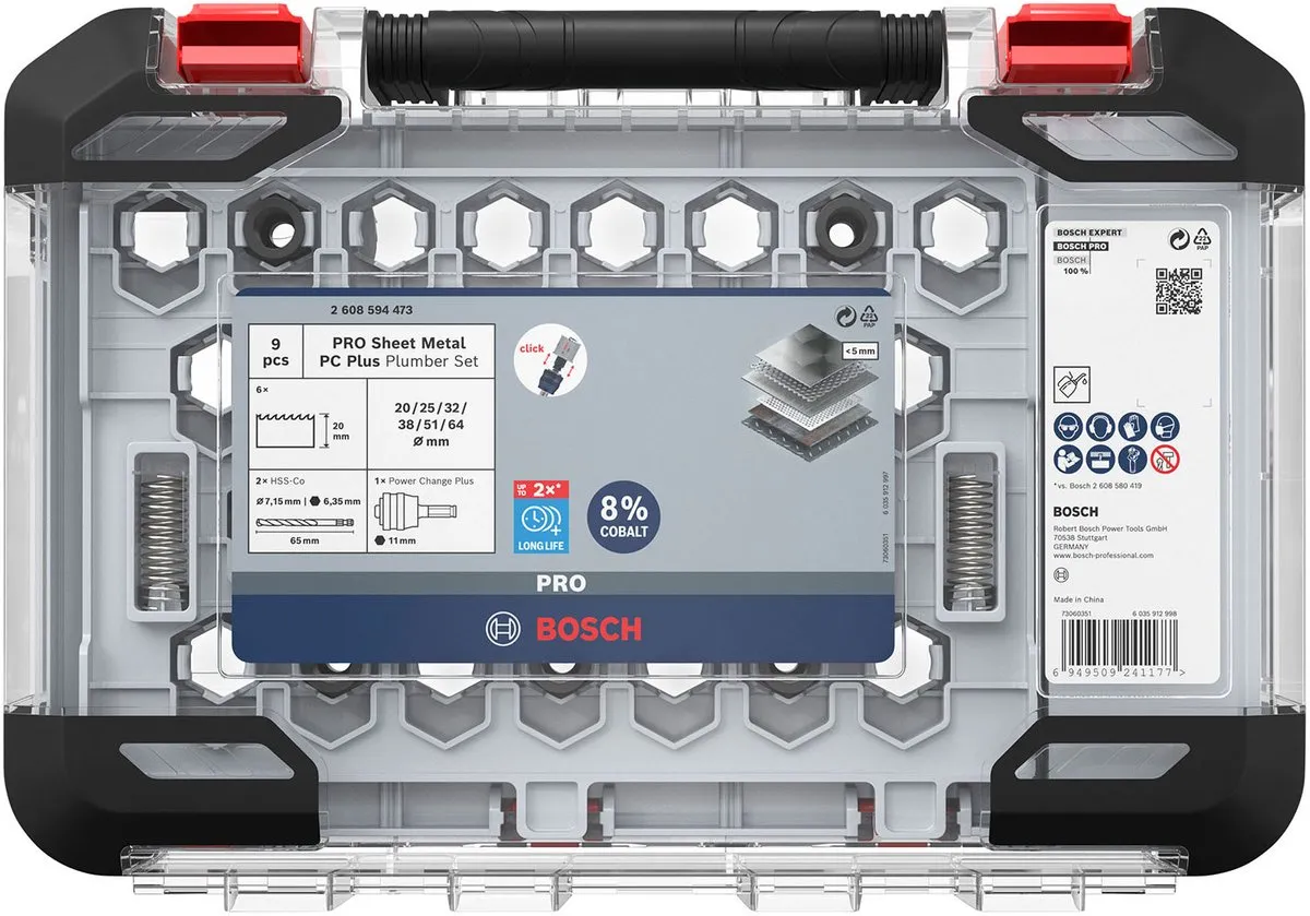 Bosch Professional PC Plus 8-delige Gatenzaagset 2608594473 - Metaal - afbeelding 2 van 4