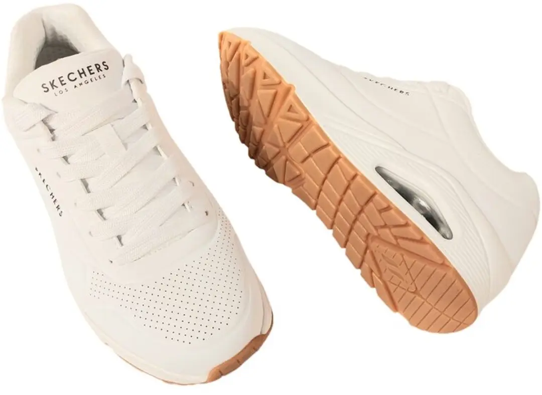 Skechers Uno Stand On Air Heren Pantoffels - Wit - afbeelding 4 van 6