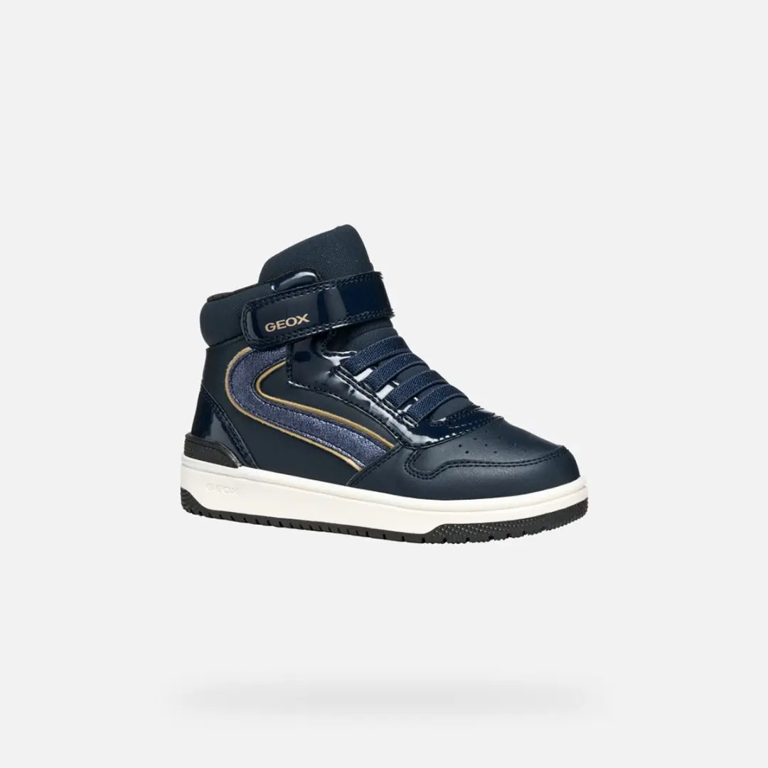 Geox Washiwa Meisjes Sneakers - Marineblauw/Platina - Maat 28 - afbeelding 5 van 6