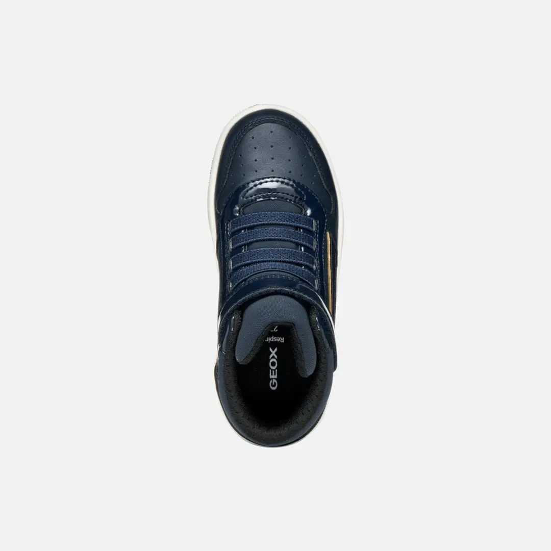 Geox Washiwa Meisjes Sneakers - Marineblauw/Platina - Maat 28 - afbeelding 6 van 6