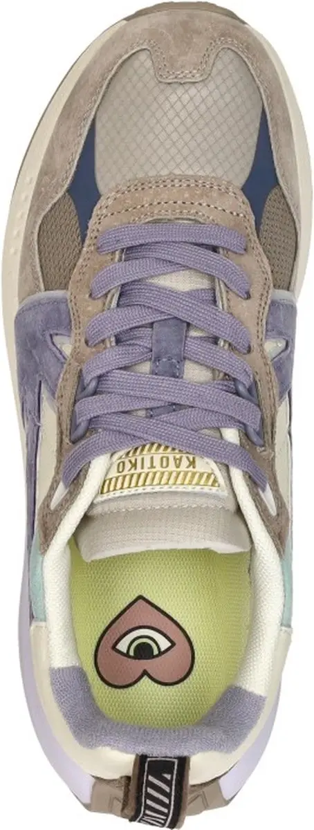 Kaotiko Detroit Sneakers Dames - Leer - Multi - afbeelding 5 van 6