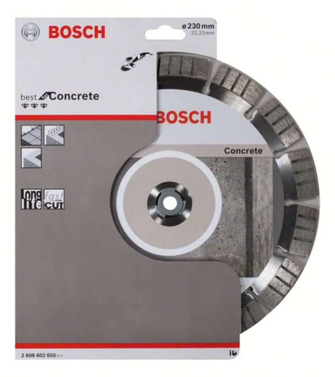 Bosch Professional Diamantschijf Best Concrete 230mm - 22.23mm As - afbeelding 6 van 6