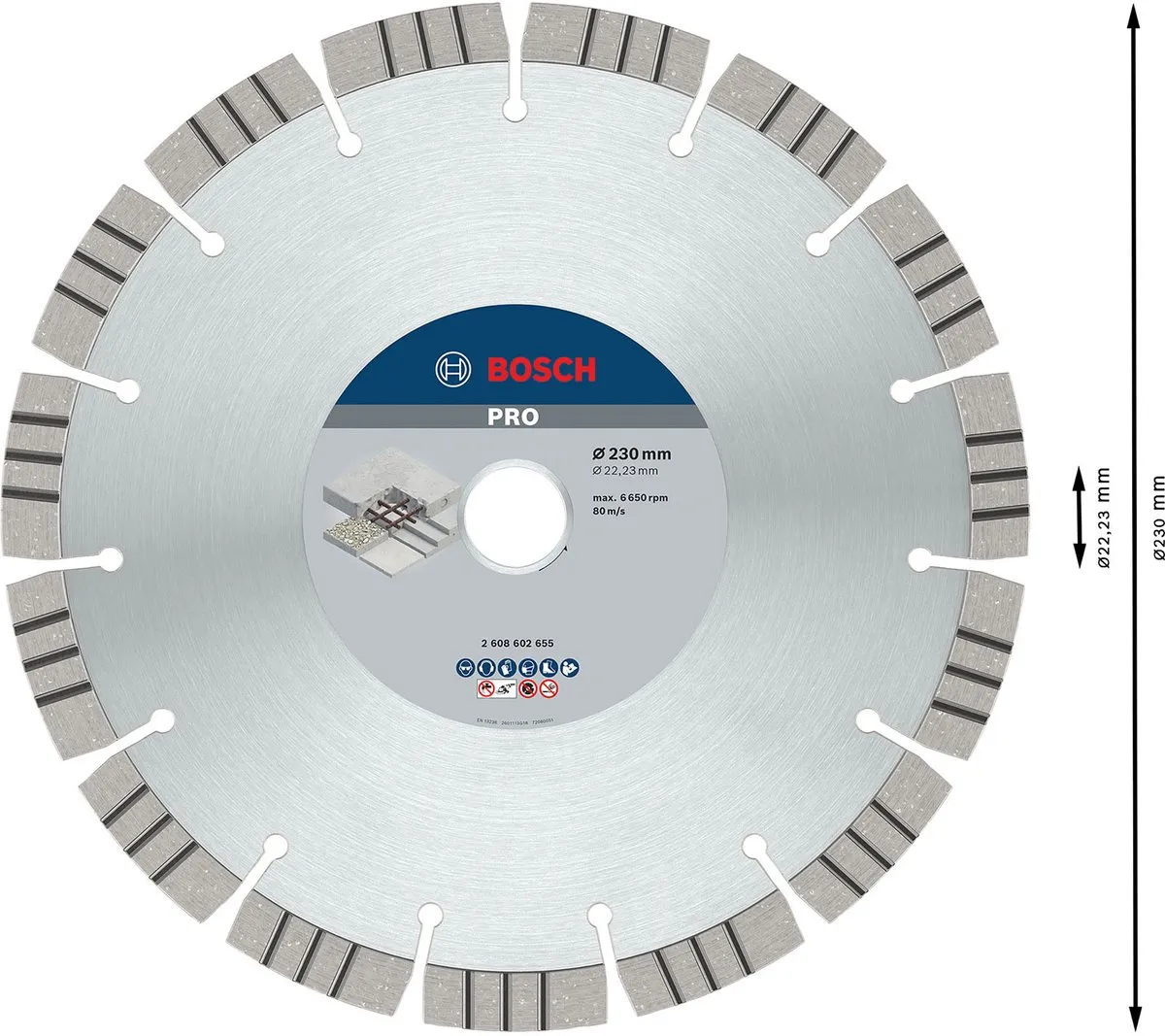 Bosch Professional Diamantschijf Best Concrete 230mm - 22.23mm As