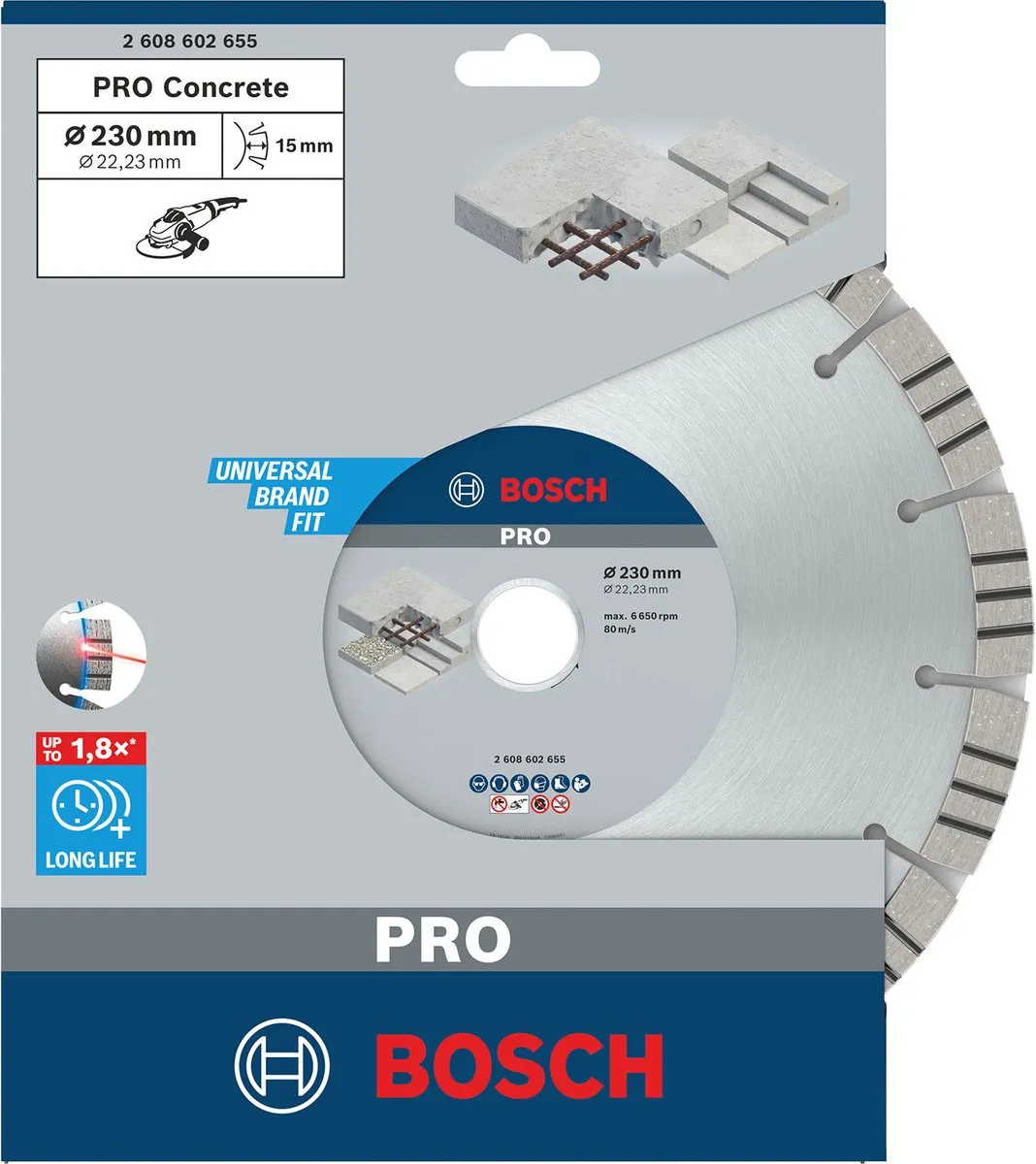 Bosch Professional Diamantschijf Best Concrete 230mm - 22.23mm As