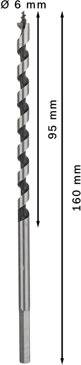Bosch Professional Slangenboor 6x160 Hout