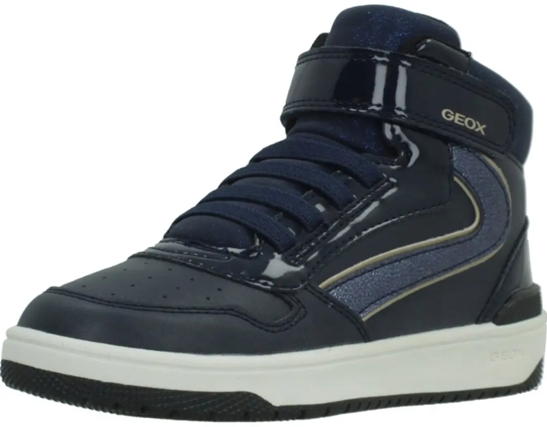 Geox Washiwa Meisjes Sneakers - Marineblauw/Platina 33 - afbeelding 3 van 6