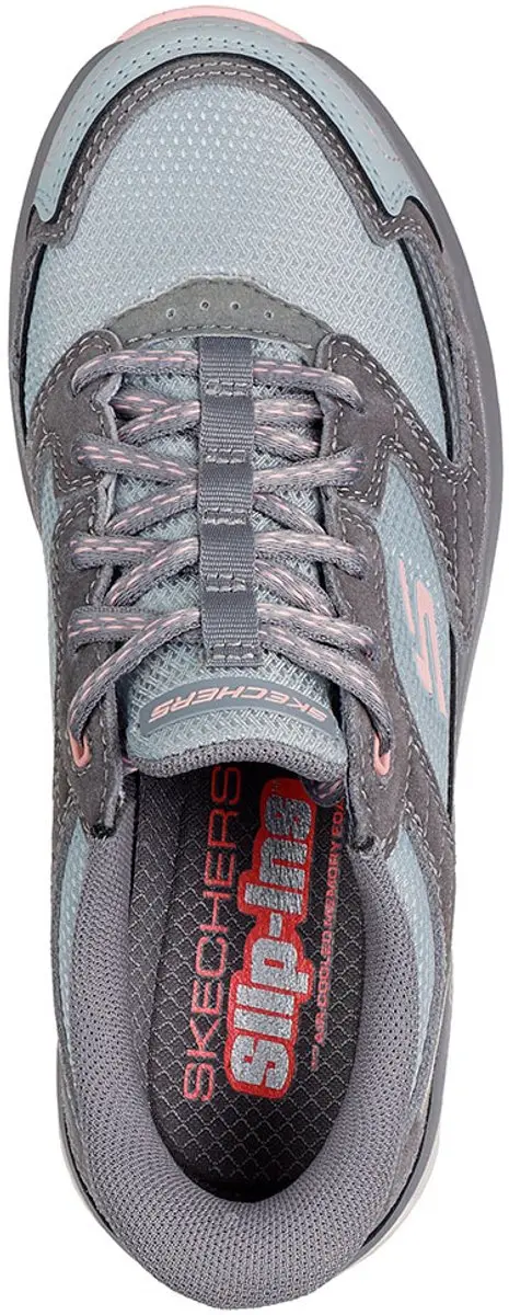 Skechers Glide-Step Paradise Valley 180268 Damestrainers - Grijs/roze - afbeelding 4 van 6