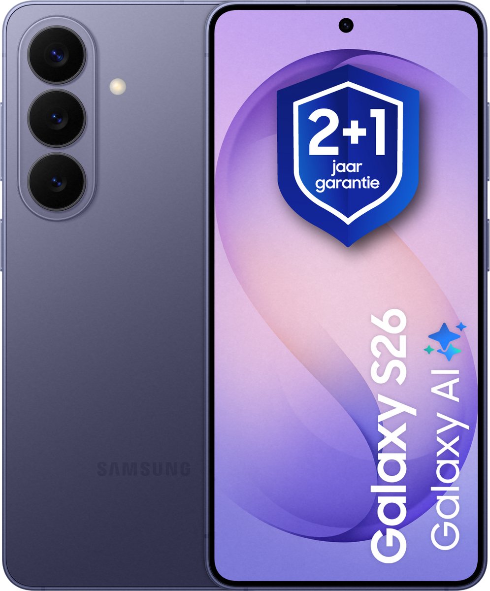 Samsung Galaxy S26 - 512GB - Cobalt Violet + 1 jaar extra garantie