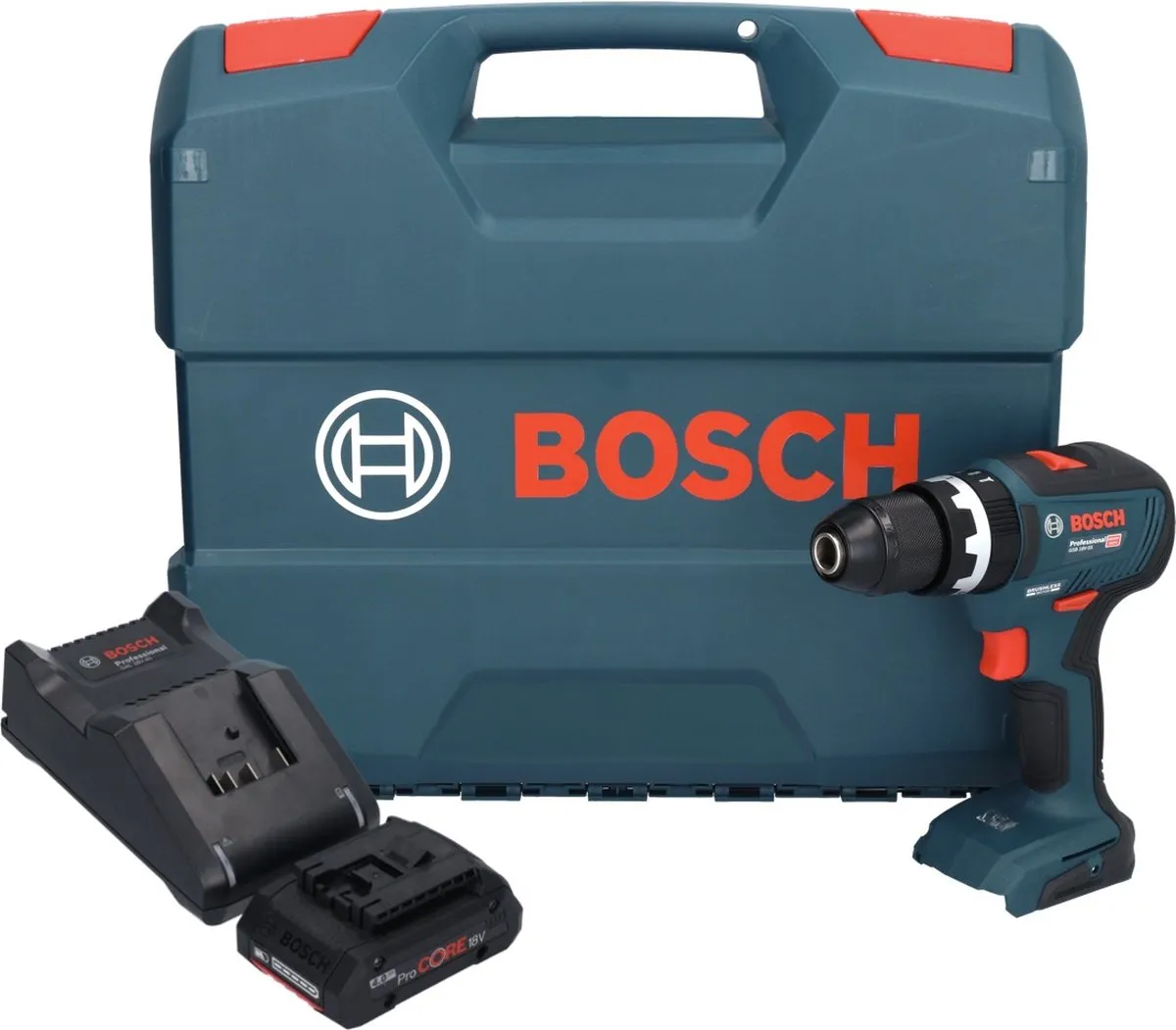 Bosch Professional GSB 18V-55 Accu-Klopboormachine 55Nm - 20 Instellingen - 1x 4,0Ah Accu