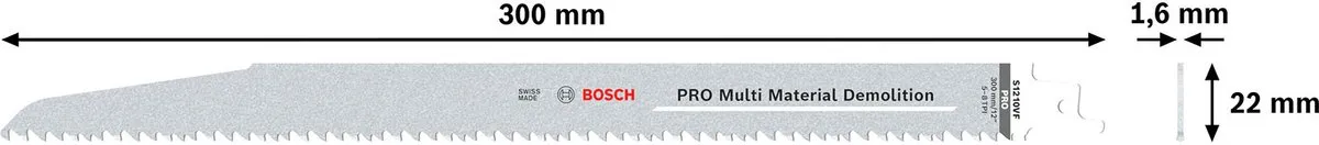 Bosch Professional REC S1210VF Zaagbladen - 5 Stuks - Metaal/Hout
