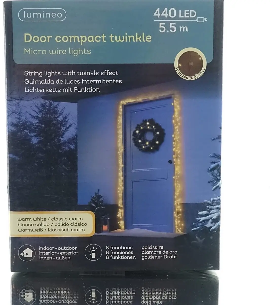 Lumineo Compact LED Kerstverlichting 5,5m - 440 lampjes - Warm wit