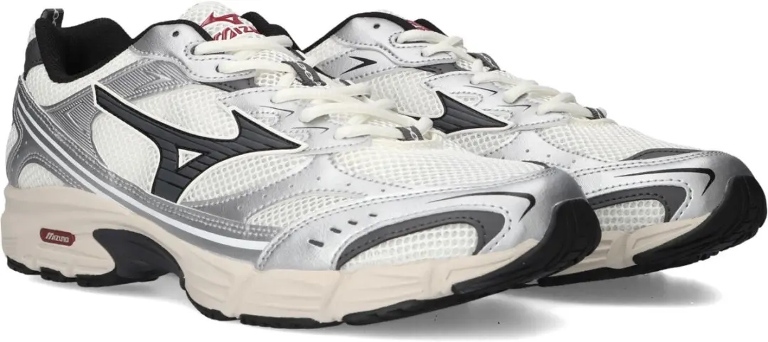 Mizuno Mxr Sport Heren Sneakers - Zilver - Maat 45 - afbeelding 4 van 6