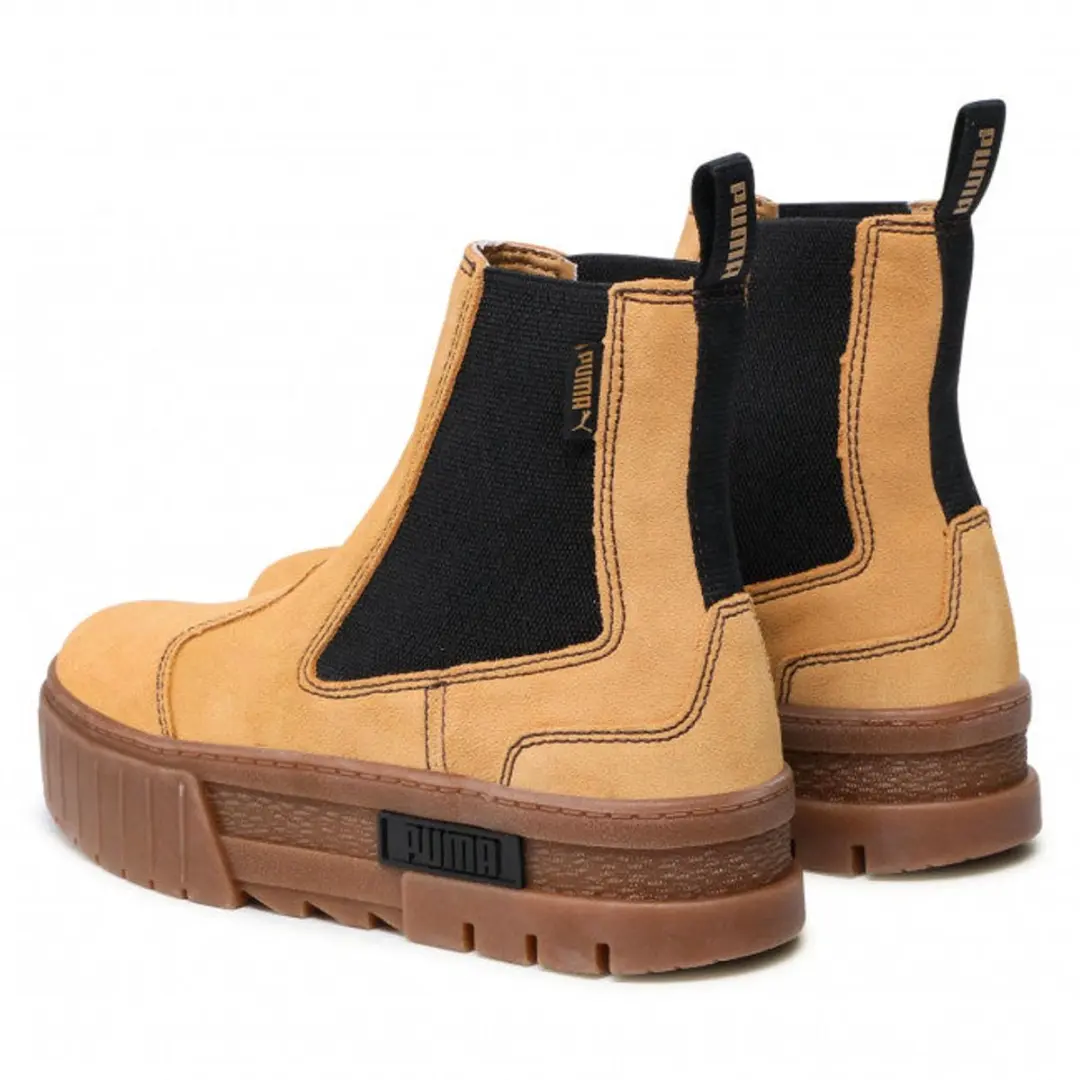 PUMA Mayze Chelsea Sneakers - Dames 40.5 Beige - afbeelding 4 van 6