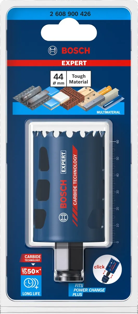Bosch Professional Expert Tough Material Gatenzaag 44x60mm - Metaal - afbeelding 6 van 6