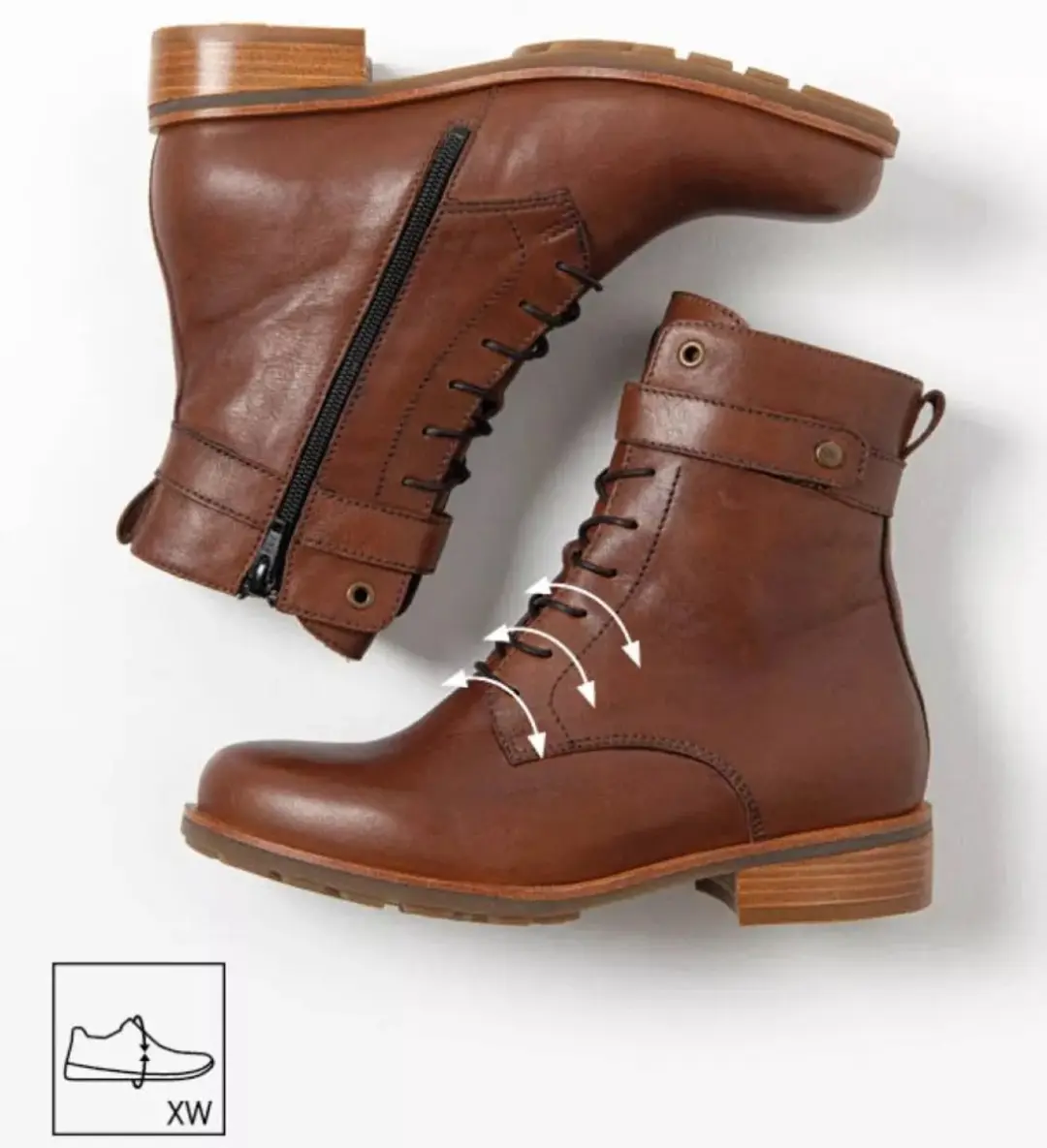 Wolky 0448520 Veterboots - Cognac - Maat 42