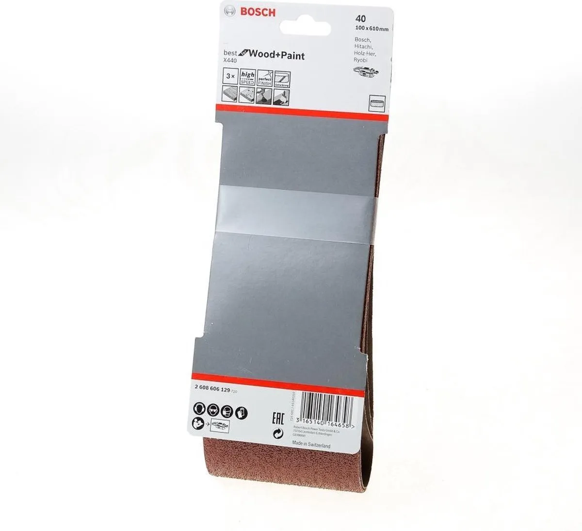 Bosch Professional 3 Banden 100x610mm Best Wood+Paint - 3 Stuks - afbeelding 6 van 6