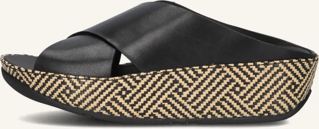 FitFlop Lulu Lux Cross Slide Slippers 42 - Zwart - afbeelding 6 van 6