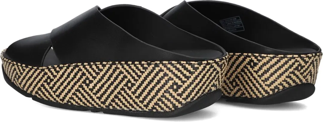 FitFlop Lulu Lux Cross Slide Slippers 42 - Zwart - afbeelding 2 van 6