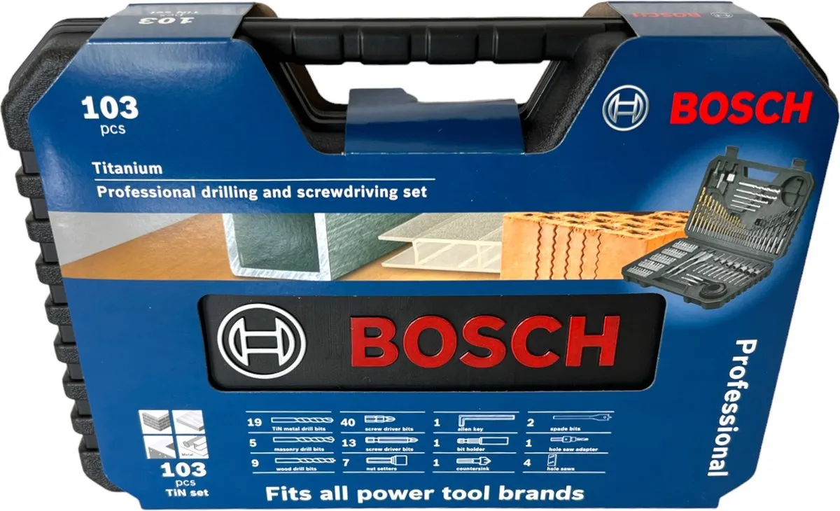 Bosch Professional Boren- en Bitset 103-delig - Hout/Metalen/Steen