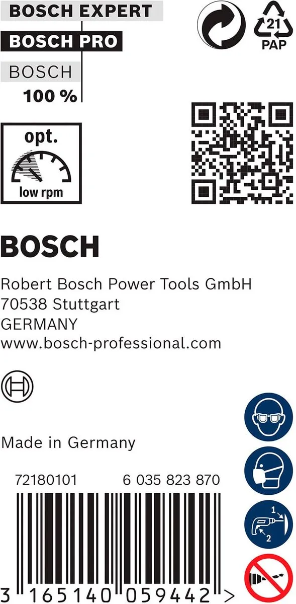 Bosch Professional BEKISTINGSB 14X400 Hout - 14mm - 1 Stuk