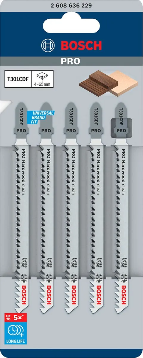 Bosch Professional DECOUPEERZB T301CDF 5 Decoupeerzaagblad - o.a. hout/kunststof/metaal