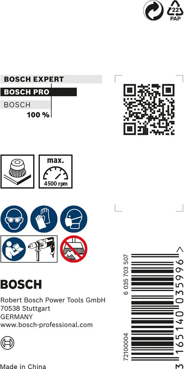 Bosch Professional Komstlbortsel 6mm - 50 Stuks