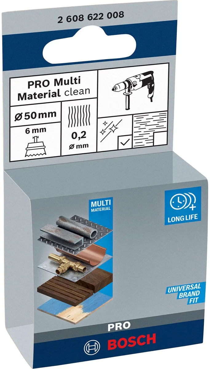Bosch Professional Komstlbortsel 6mm - 50 Stuks