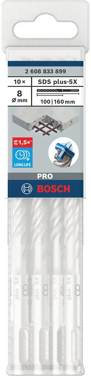 Bosch Professional SDS plus-5X Hamerboor 8x100x160