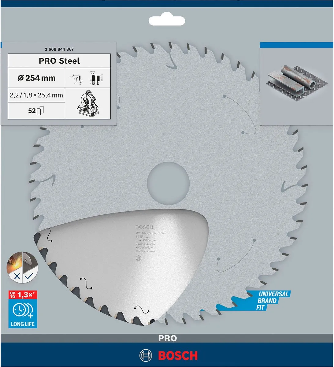 Bosch Professional Staalzaagblad 254mm Metaal - 2,2mm - afbeelding 2 van 5