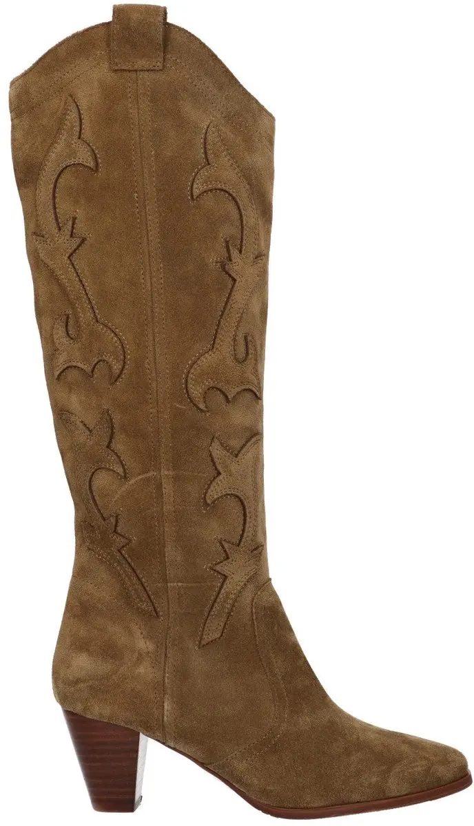 La Strada Western Boot Kaki Leer