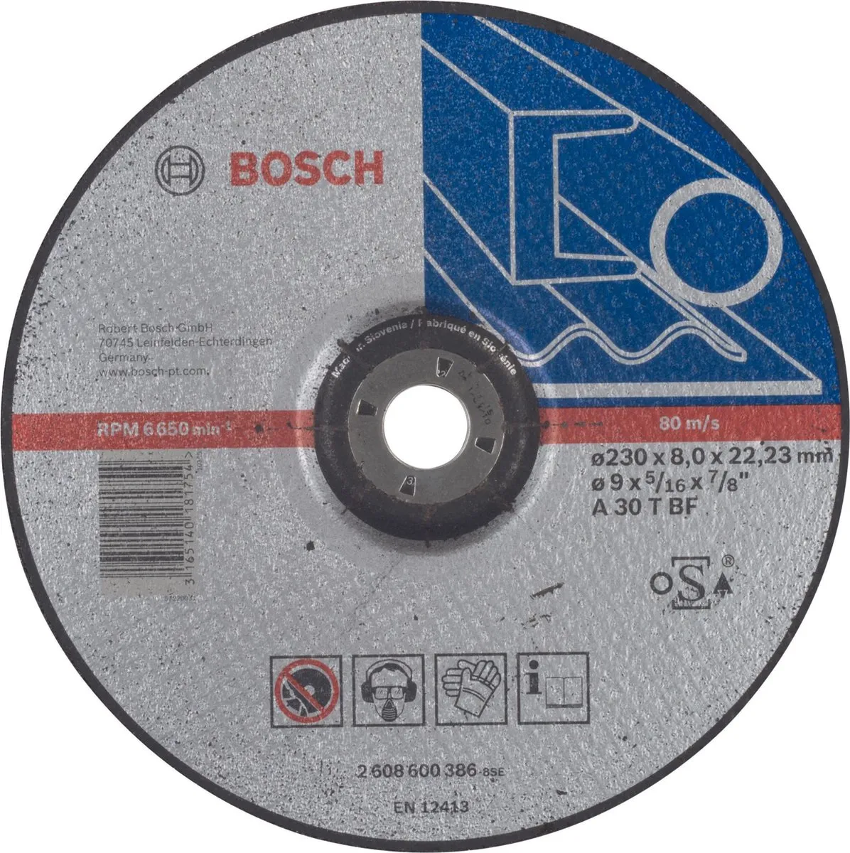 Bosch Professional ABS Metalen Slijpschijf 230x8mm
