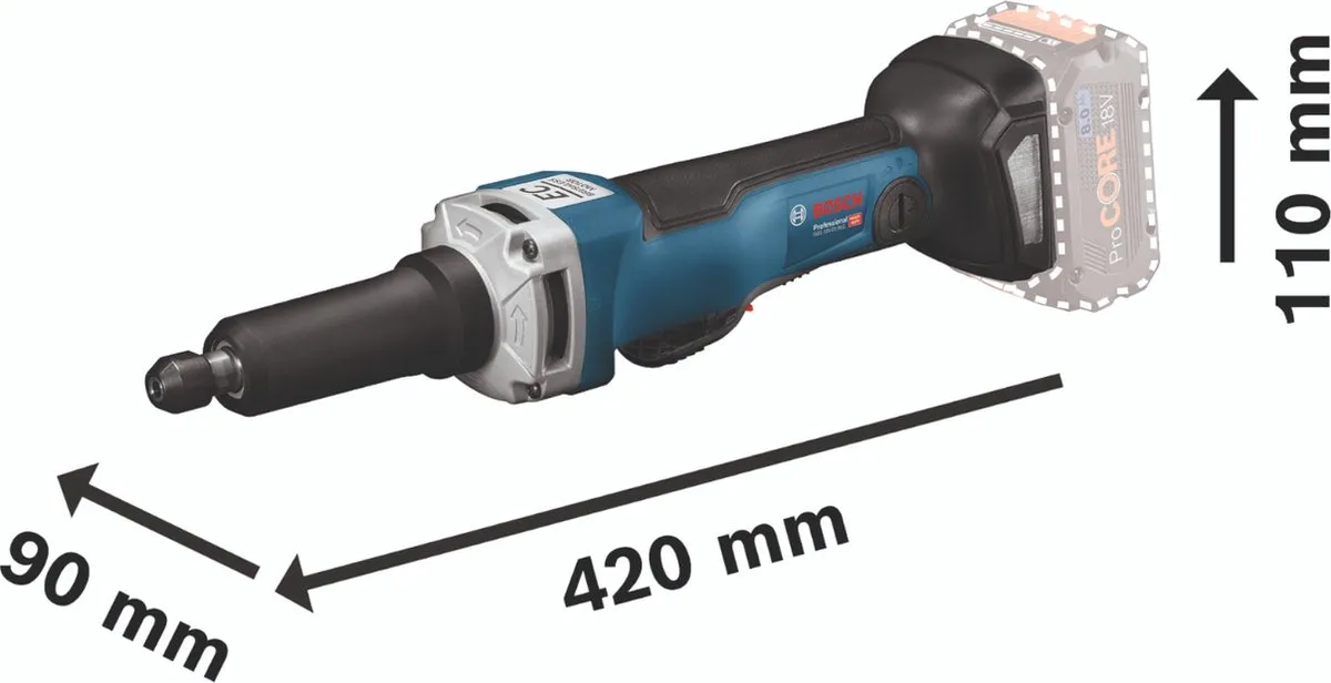 Bosch Professional GGS 18 V-23 PLC Rechte Slijpmachine