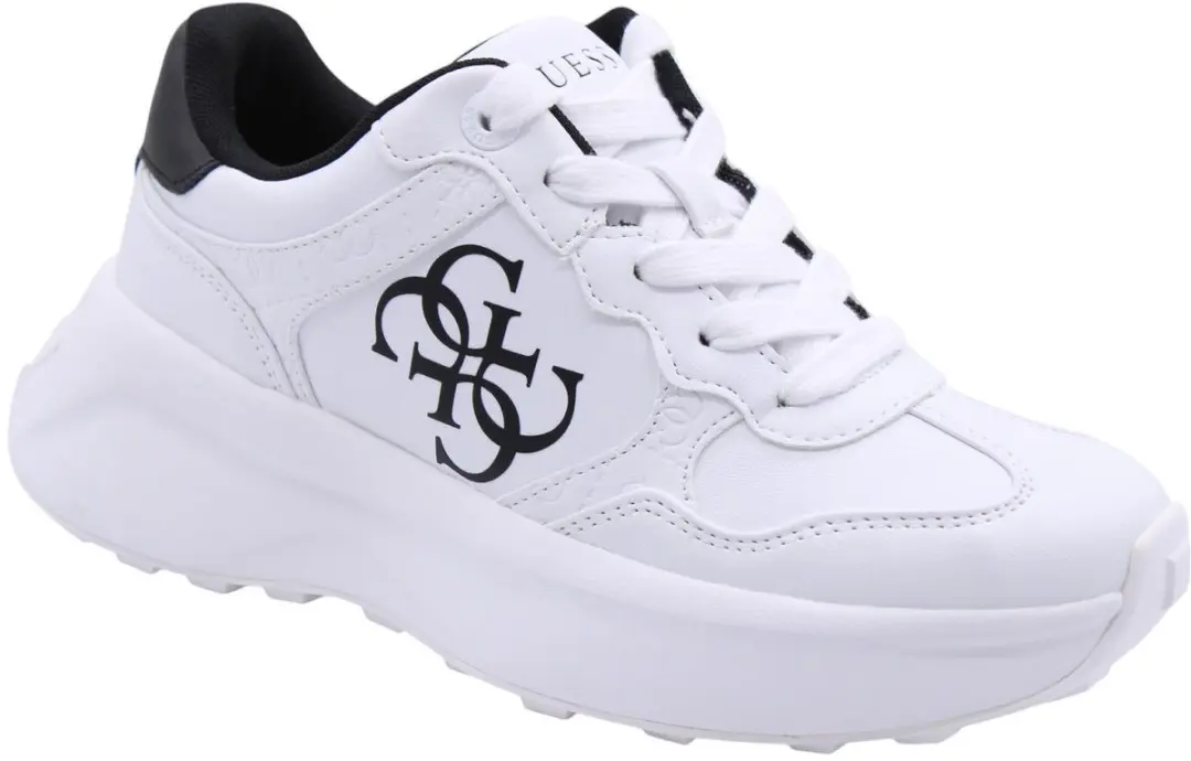 Printed Lace-Up Sneakers with Polyurethane Composition Wo