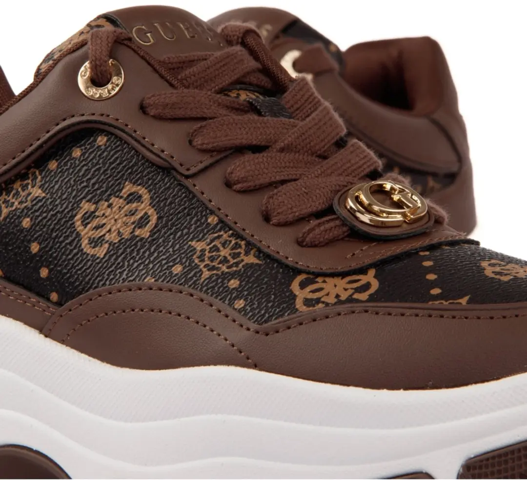 Guess Berret Dames Sneaker - Bruin - Maat 39 - afbeelding 4 van 6