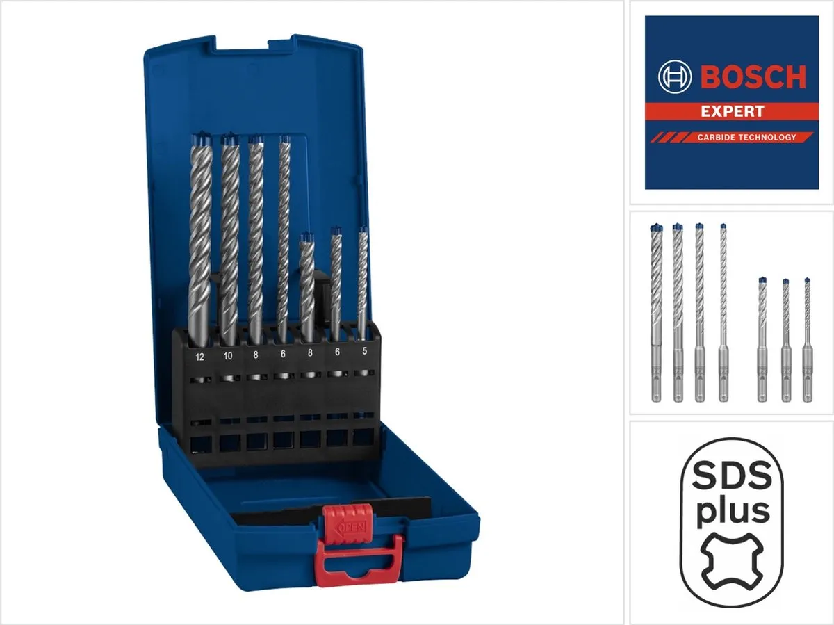 Bosch Professional EXPERT SDS plus-7X Hamerboorset 7-delig