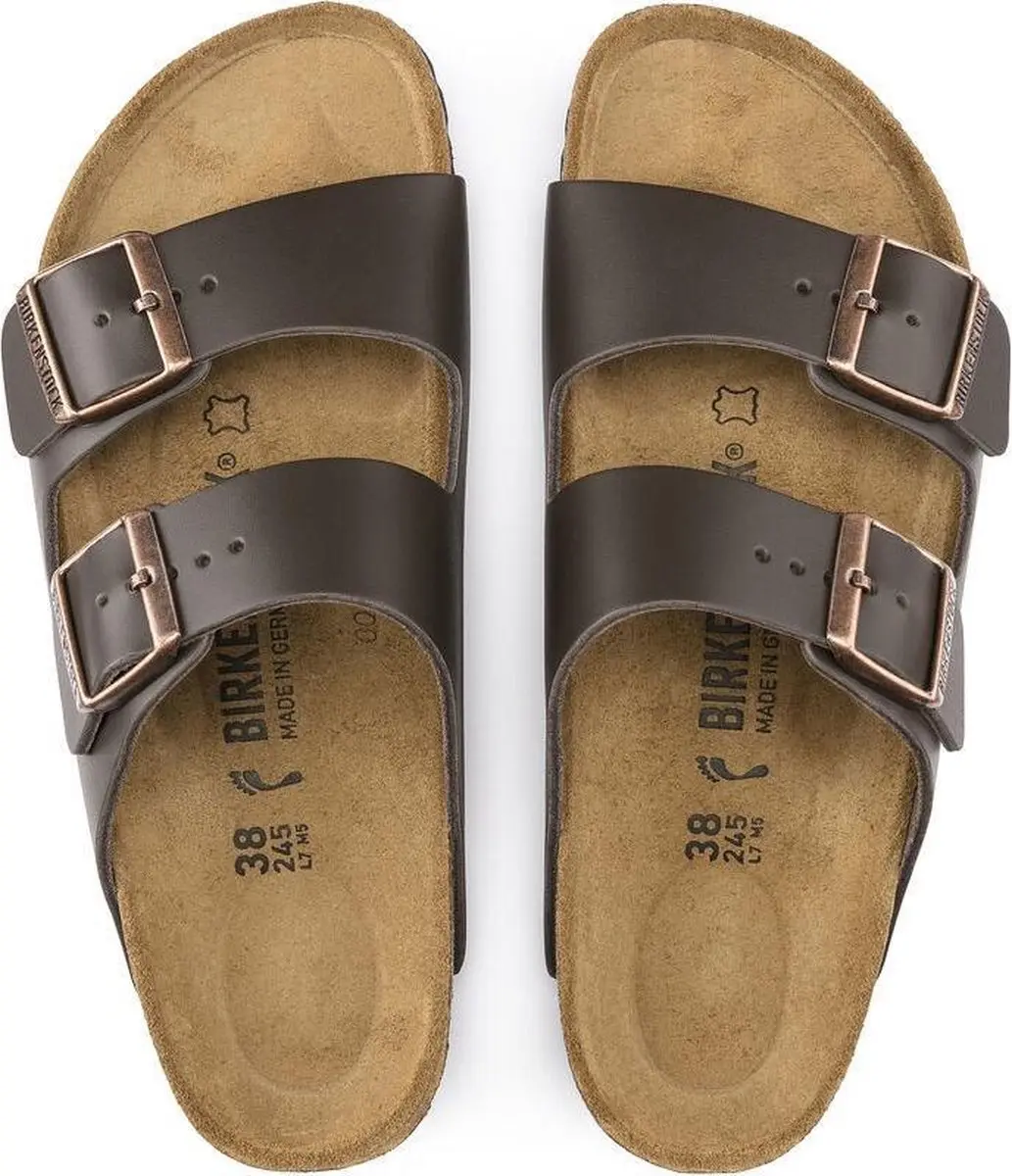 Birkenstock Arizona Slides - Bruin Natuurleer 36 - afbeelding 2 van 6