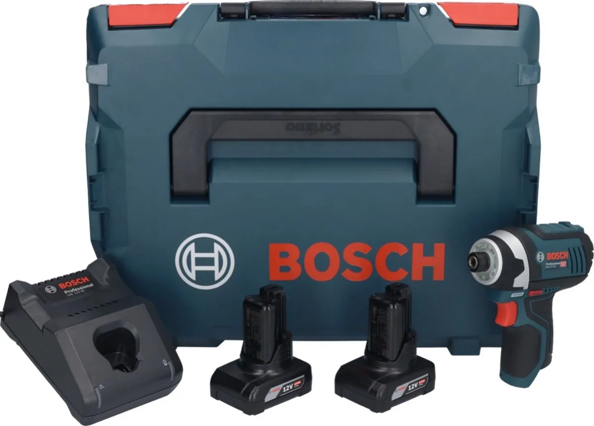 Bosch GDR 12V-105 Professional Accu-slagschroevendraaier - 2x 6,0 Ah + Oplader