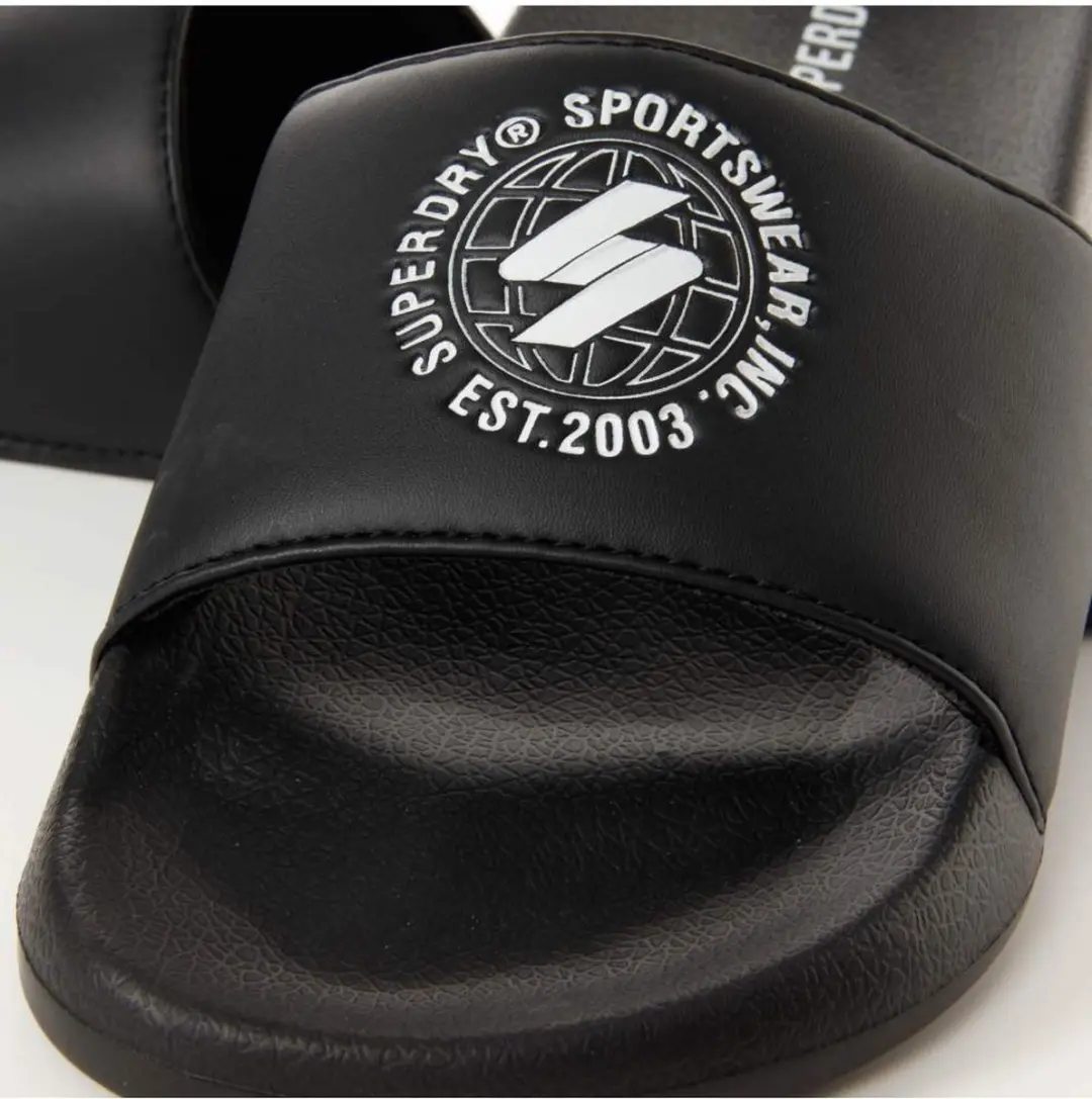 Superdry Logo Ring Slippers - 38 Zwart - afbeelding 3 van 5