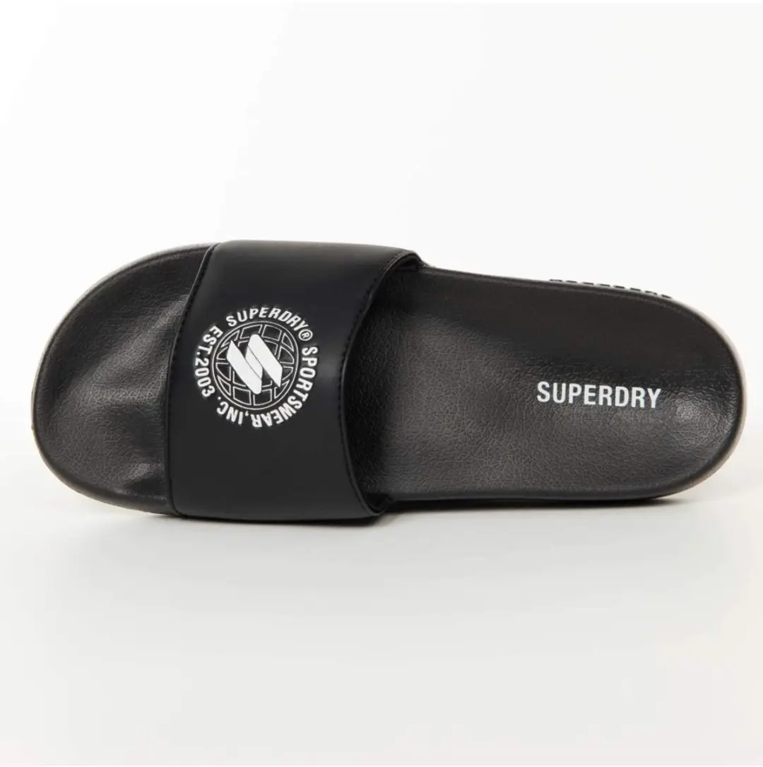 Superdry Logo Ring Slippers - 38 Zwart - afbeelding 2 van 5