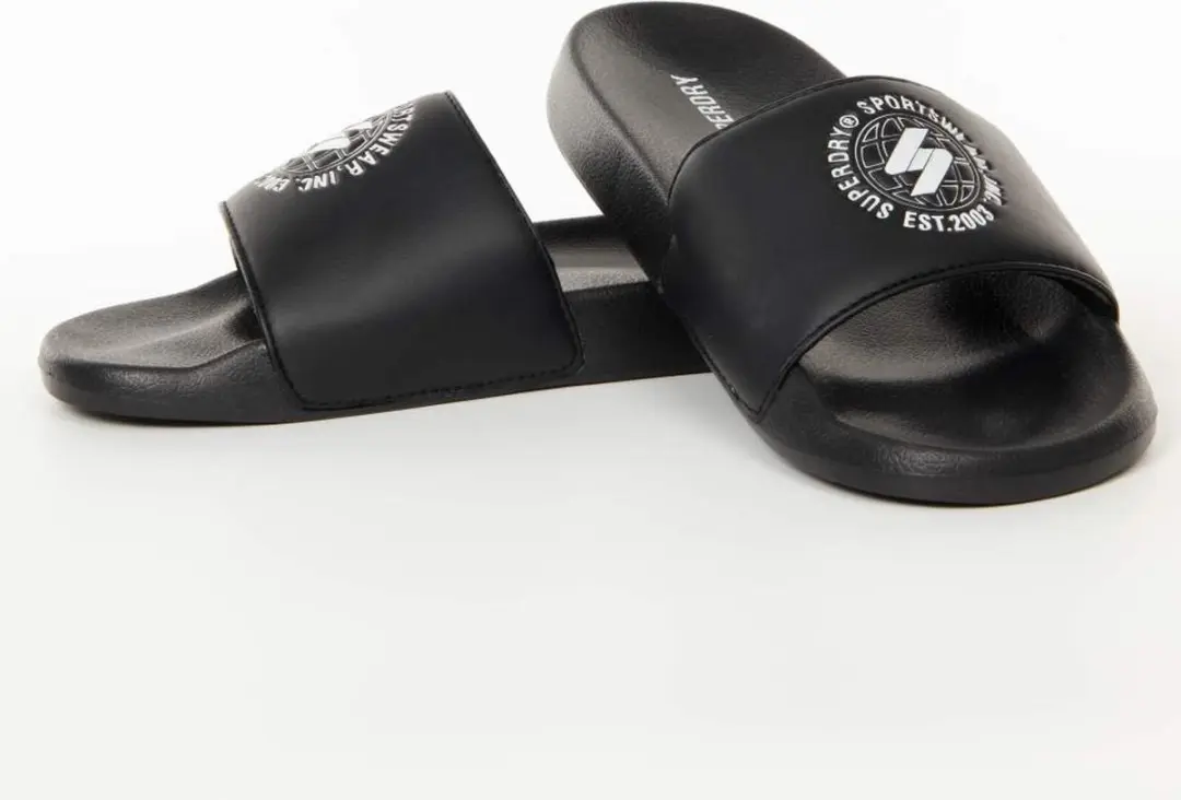 Superdry Logo Ring Slippers - 38 Zwart - afbeelding 5 van 5