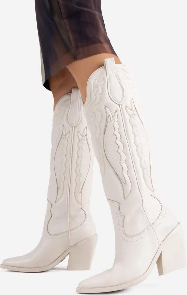 Bronx New-kole 14177 Cowboylaarzen - Wit - Maat 36
