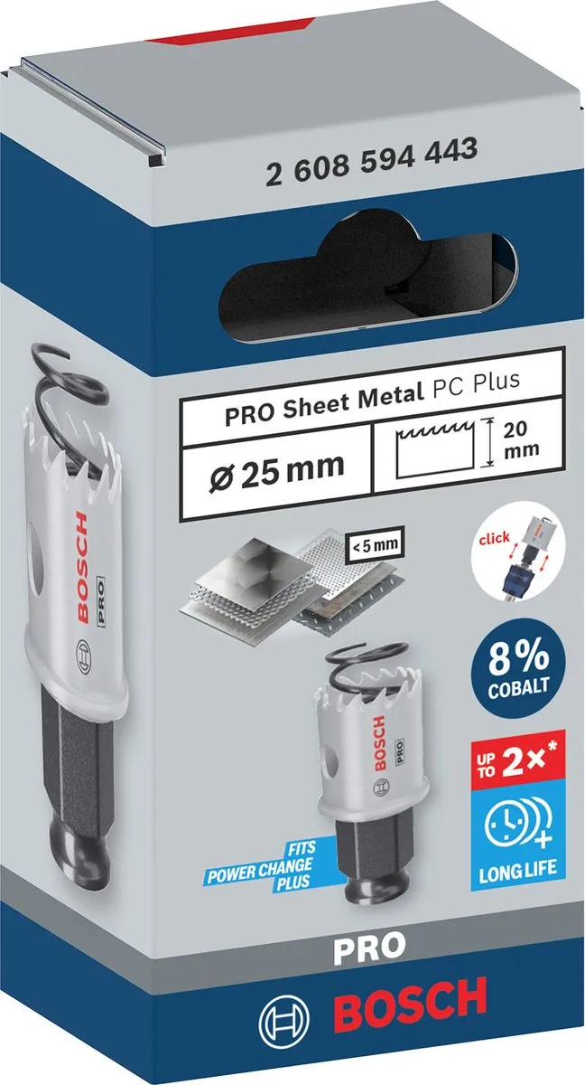 Bosch Professional PC Plus Gatenzaag 25mm - 2608594443 - afbeelding 4 van 5
