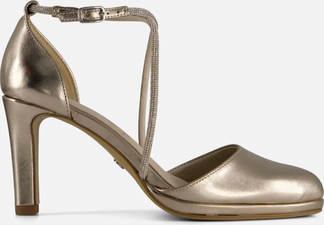 Tamaris Strass Pumps goud Synthetisch