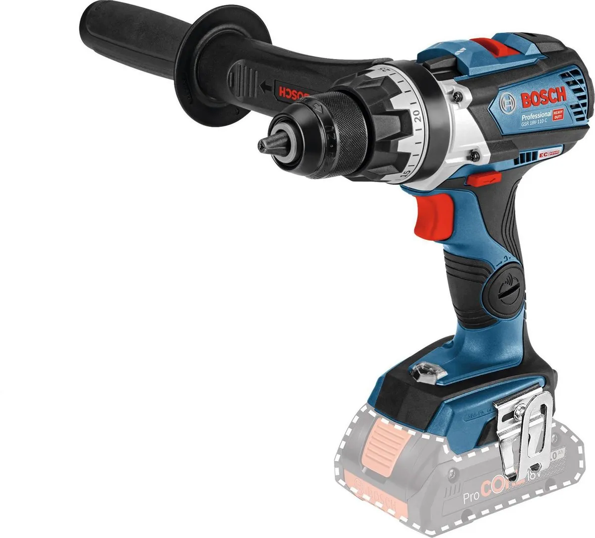 Bosch Professional GSR 18V-110 C Accuboormachine - 2 snelheden