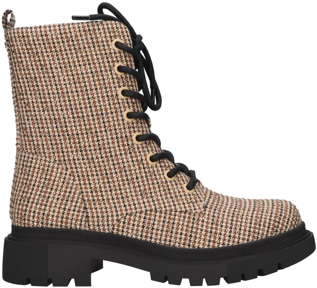 La Strada Bootie Beige Textiel