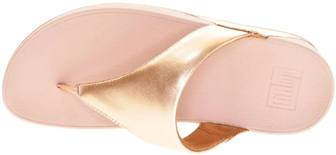 FitFlop Lulu Leather Teenslipper - Rose Gold - afbeelding 2 van 6